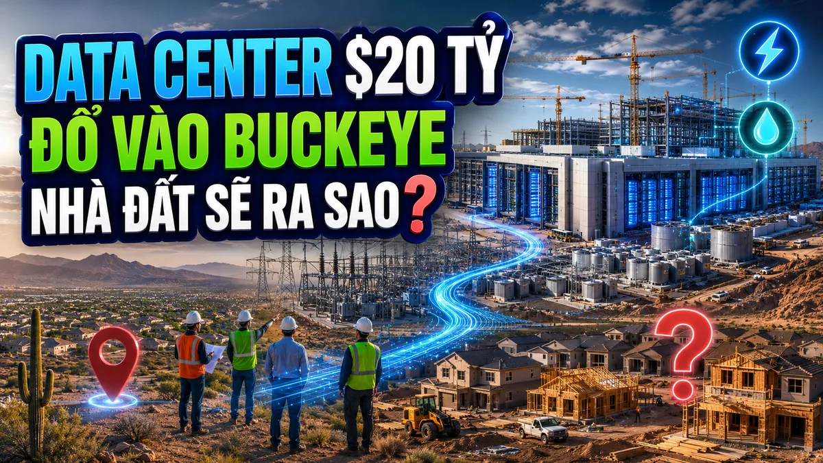 Buckeye sắp có data center 20 tỷ đô — ảnh hưởng nhà ở