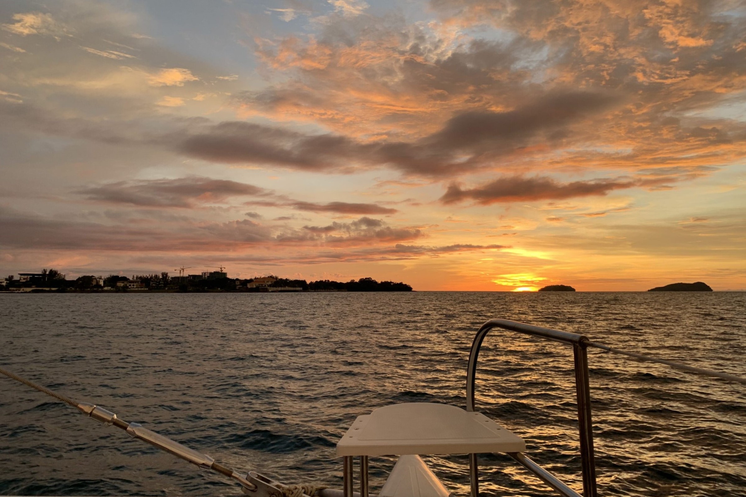 Sunset experience on the yacht