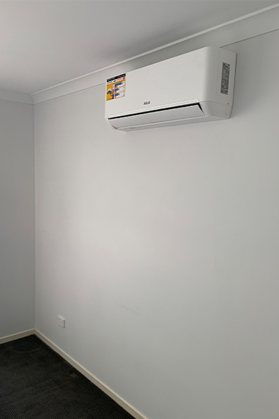 small aircon install in bedroom