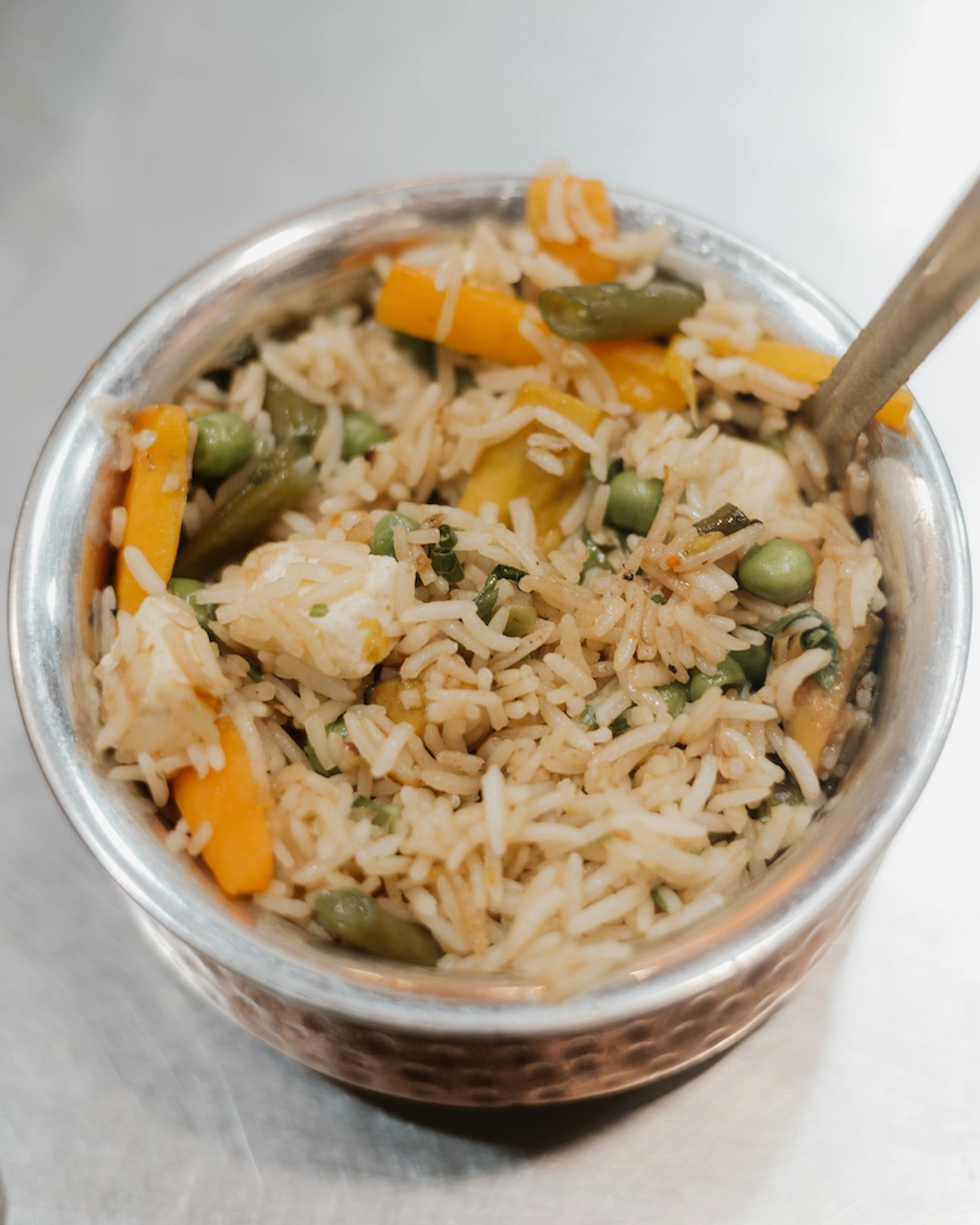 brown rice portion