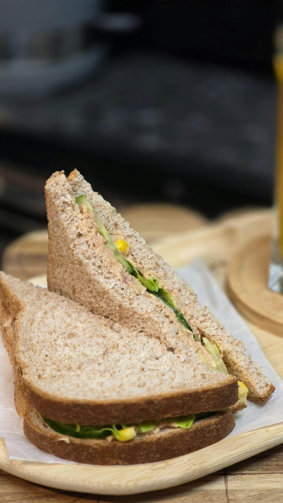 whole wheat bread portion example