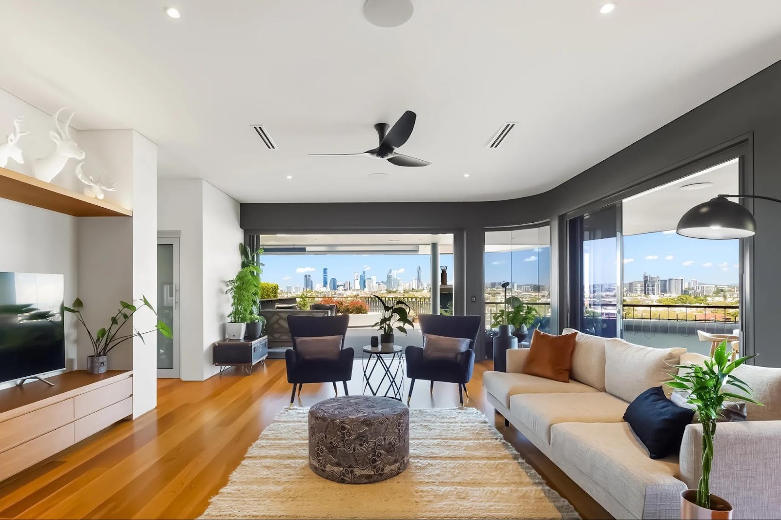 Aerial view of Brisbane suburb used for property marketing