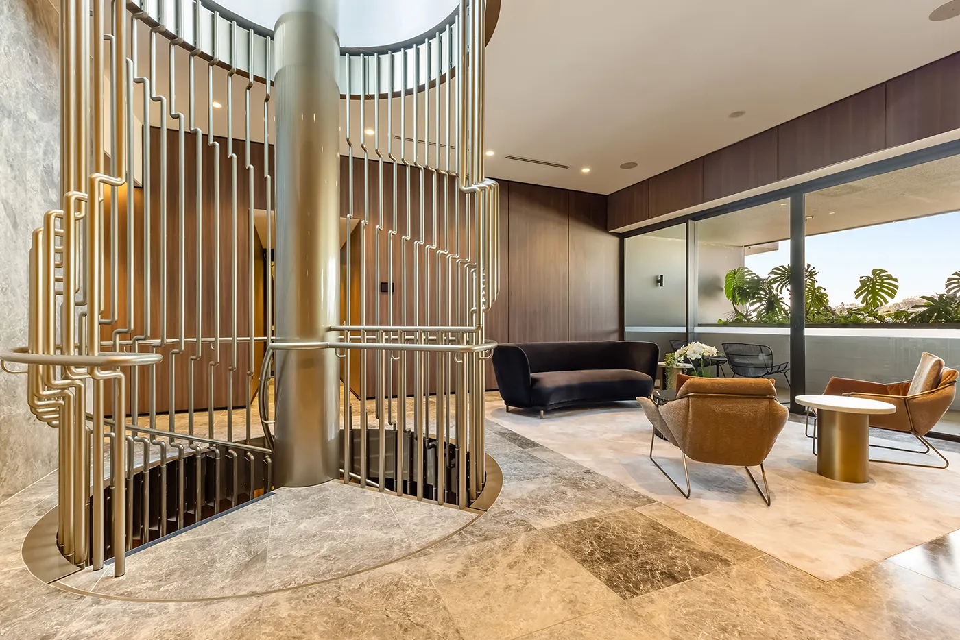 Split view of interior and exterior real estate photography showcasing property appeal