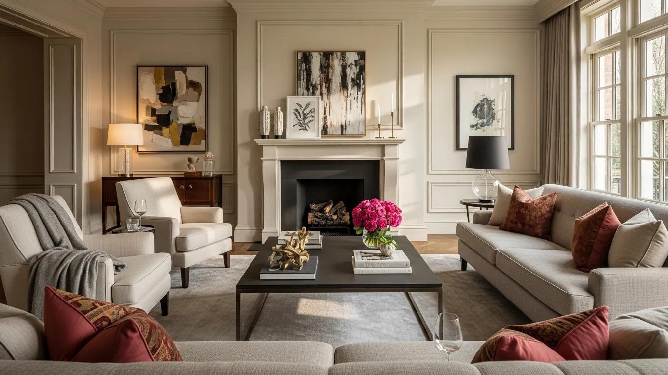 Staged interior of a luxury home showcasing effective photography techniques