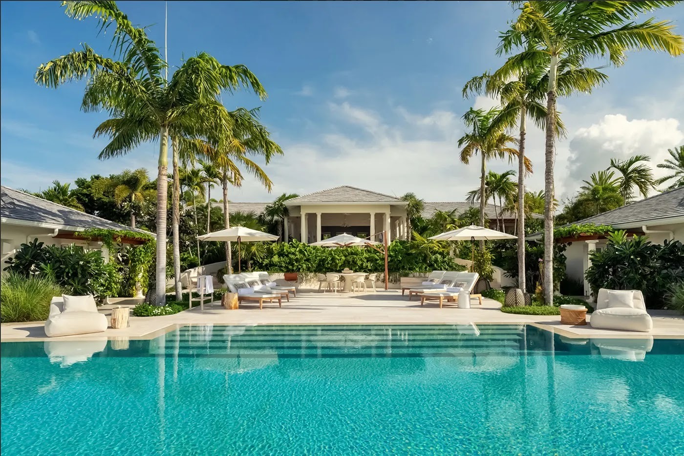 Luxury property in Queensland with elegant architecture and lush landscaping