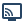 Icon of a display screen connected to a Wi-Fi signal representing connected TV.