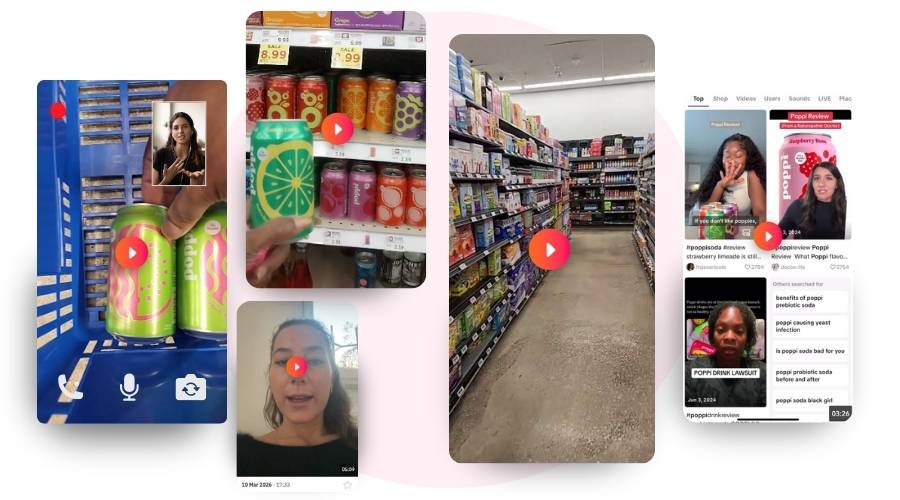 Examples of uploads on the indeemo platform