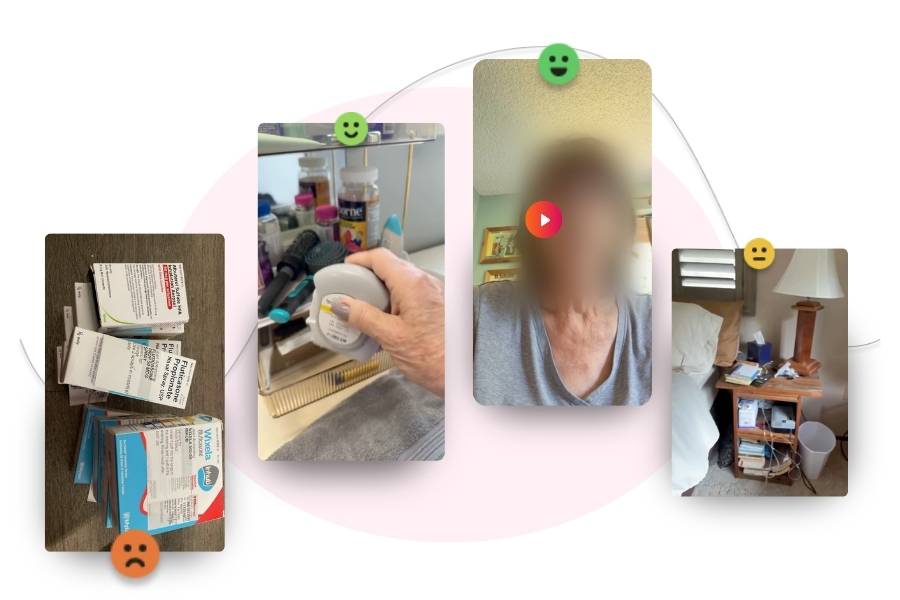 Asthma study screenshots.