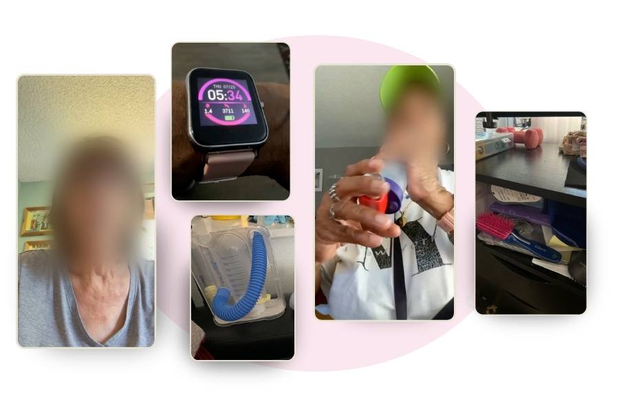 Asthma study screenshots