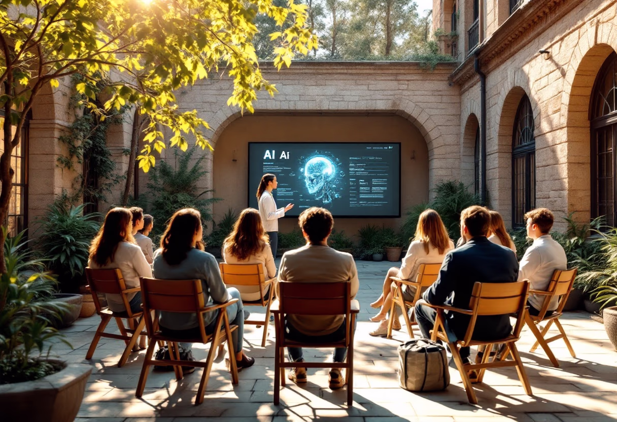 image of classroom lecture on ai