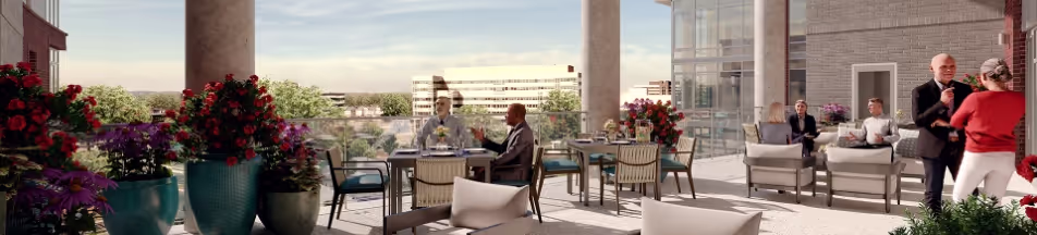 top floor balcony outside