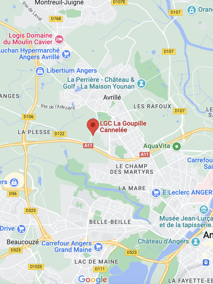 localisation de l'entreprise lgc sur une carte
