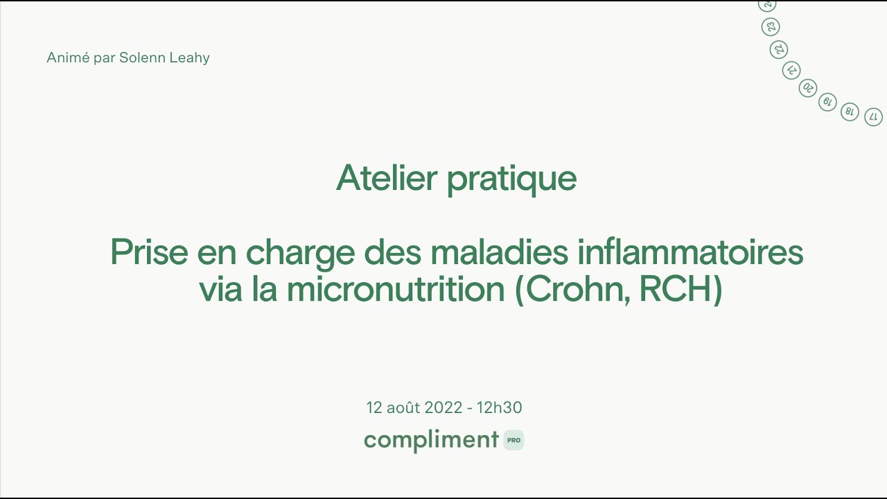 MICI et micronutrition : protocoles pratiques pour votre consultation