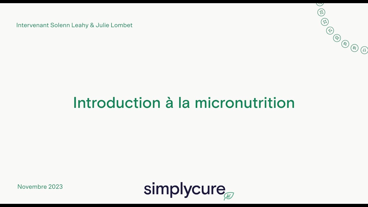 Micronutrition : révolutionner votre pratique préventive