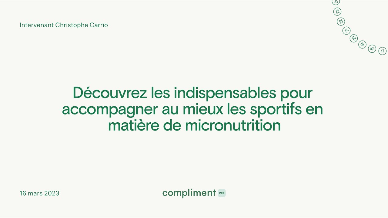 Micronutrition sportive : transformer vos protocoles de suivi