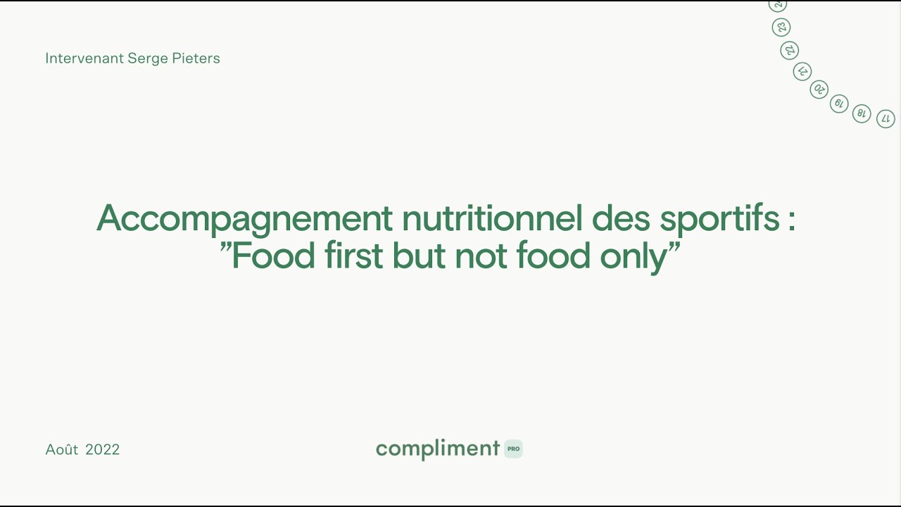 Nutrition sportive : appliquer la méthode "food first" au cabinet