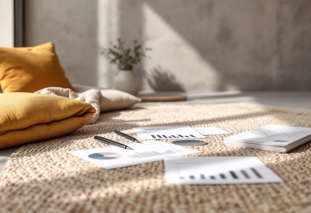 background image of financial documents, graphs (for a financial advisor)