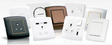 Various styles of electrical switches and outlets Supply