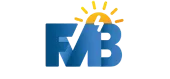 Logo von FMB Solar GmbH mit stilisierter Sonne über dem Buchstaben M.