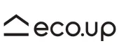 Logo mit dem Schriftzug eco-up in schlichtem, modernem Design