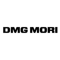 Logo von DMG MORI in schwarzer Schrift auf weißem Hintergrund.