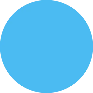 Solid blue circle on a transparent background.