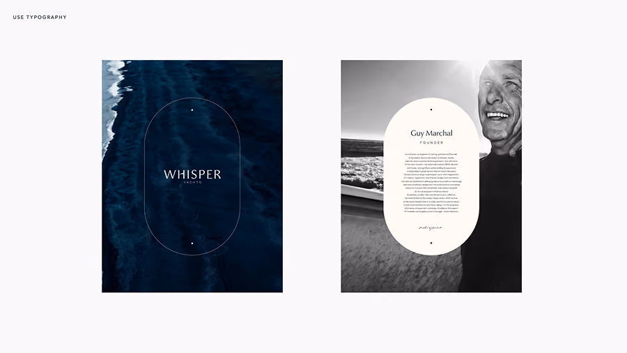 Éléments créatifs Whisper Yachts