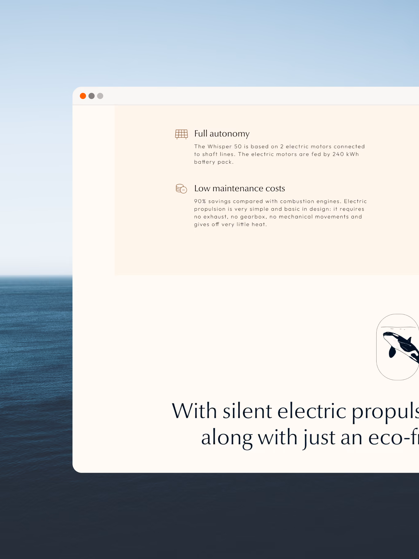 Site internet Whisper Yachts