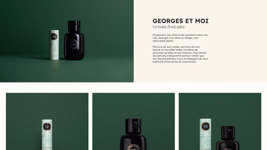 Extrait du site e-commerce Sabé Masson
