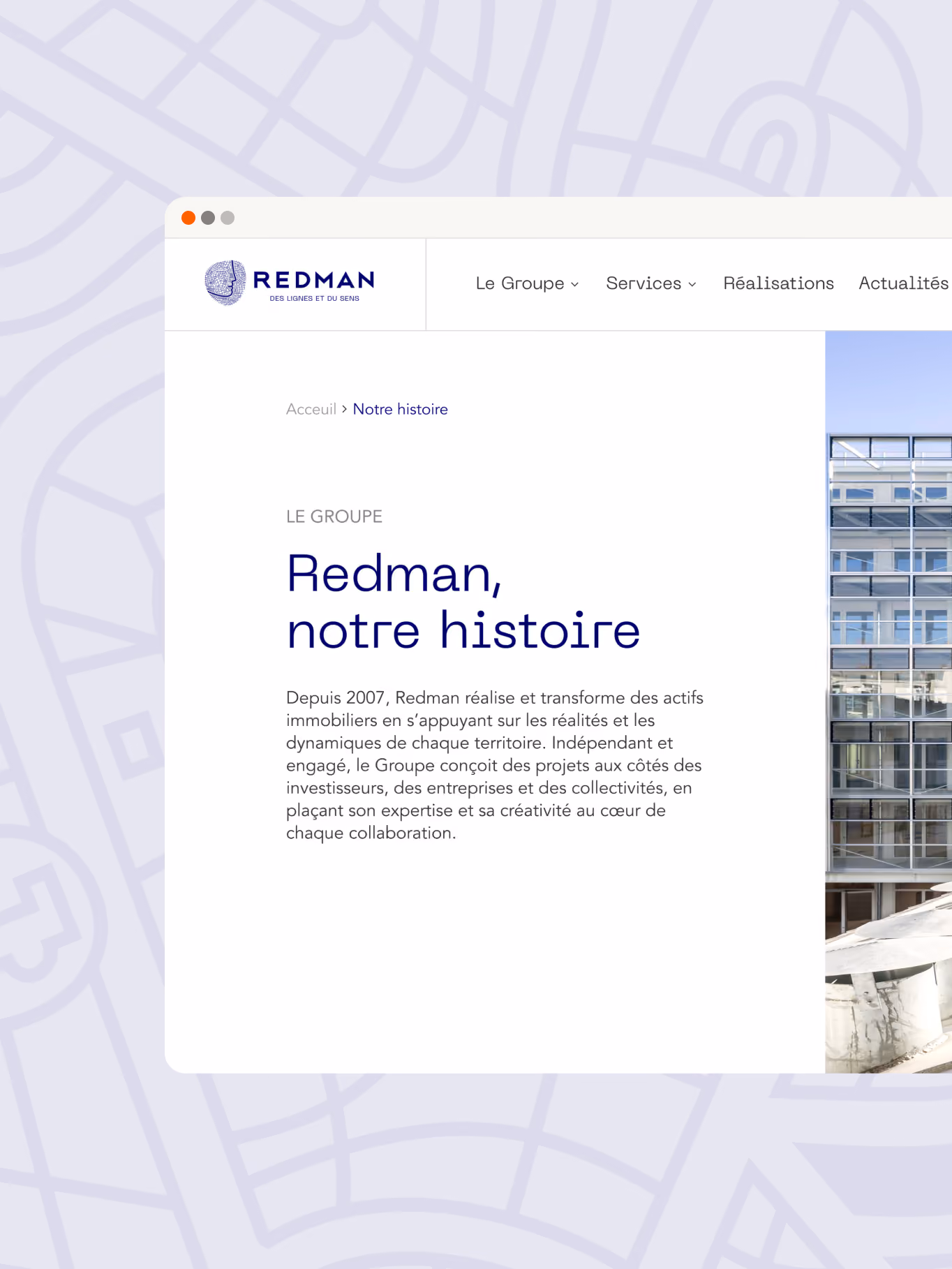 Extrait du site internet Redman