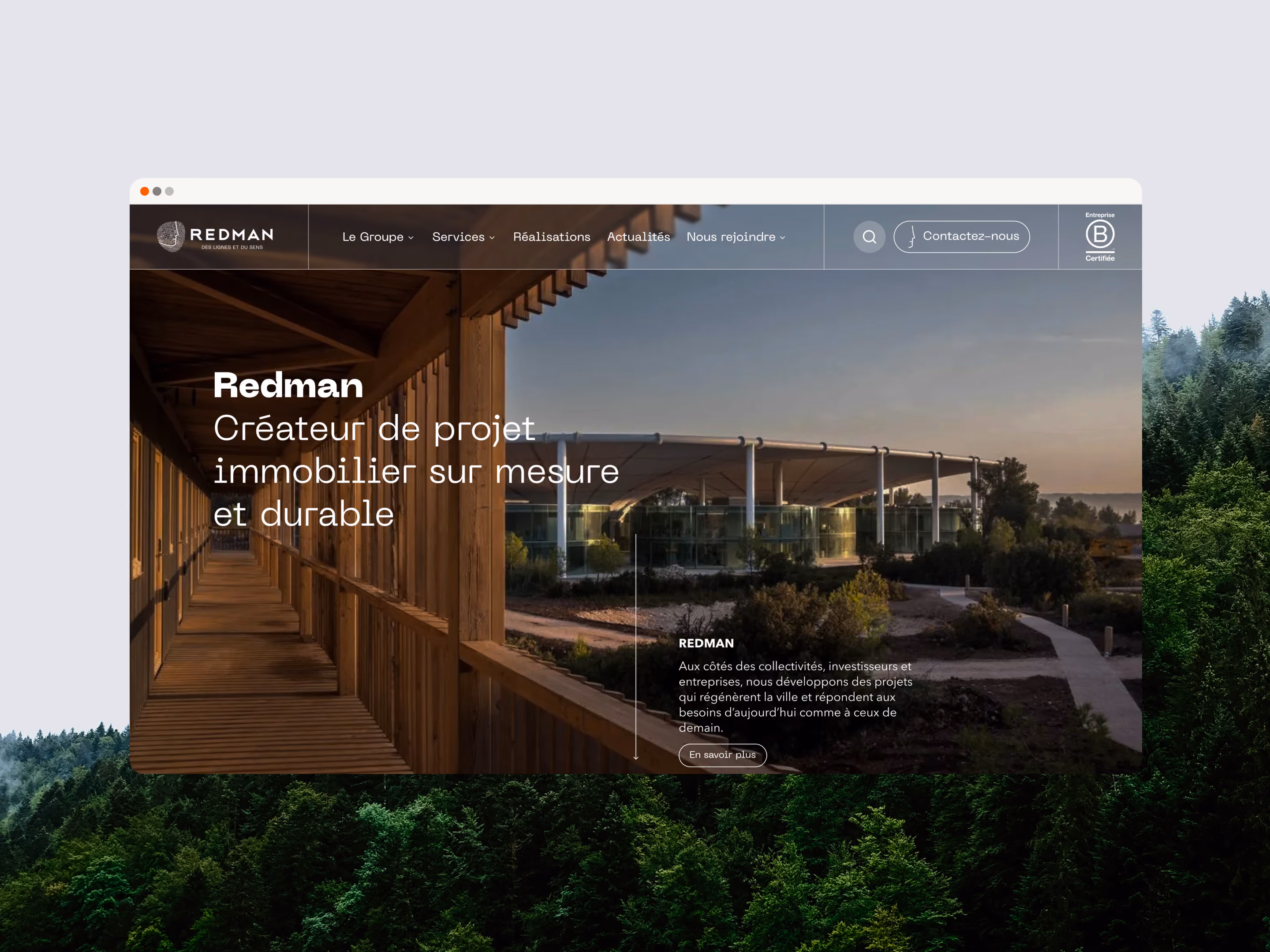 Extrait site internent Redman