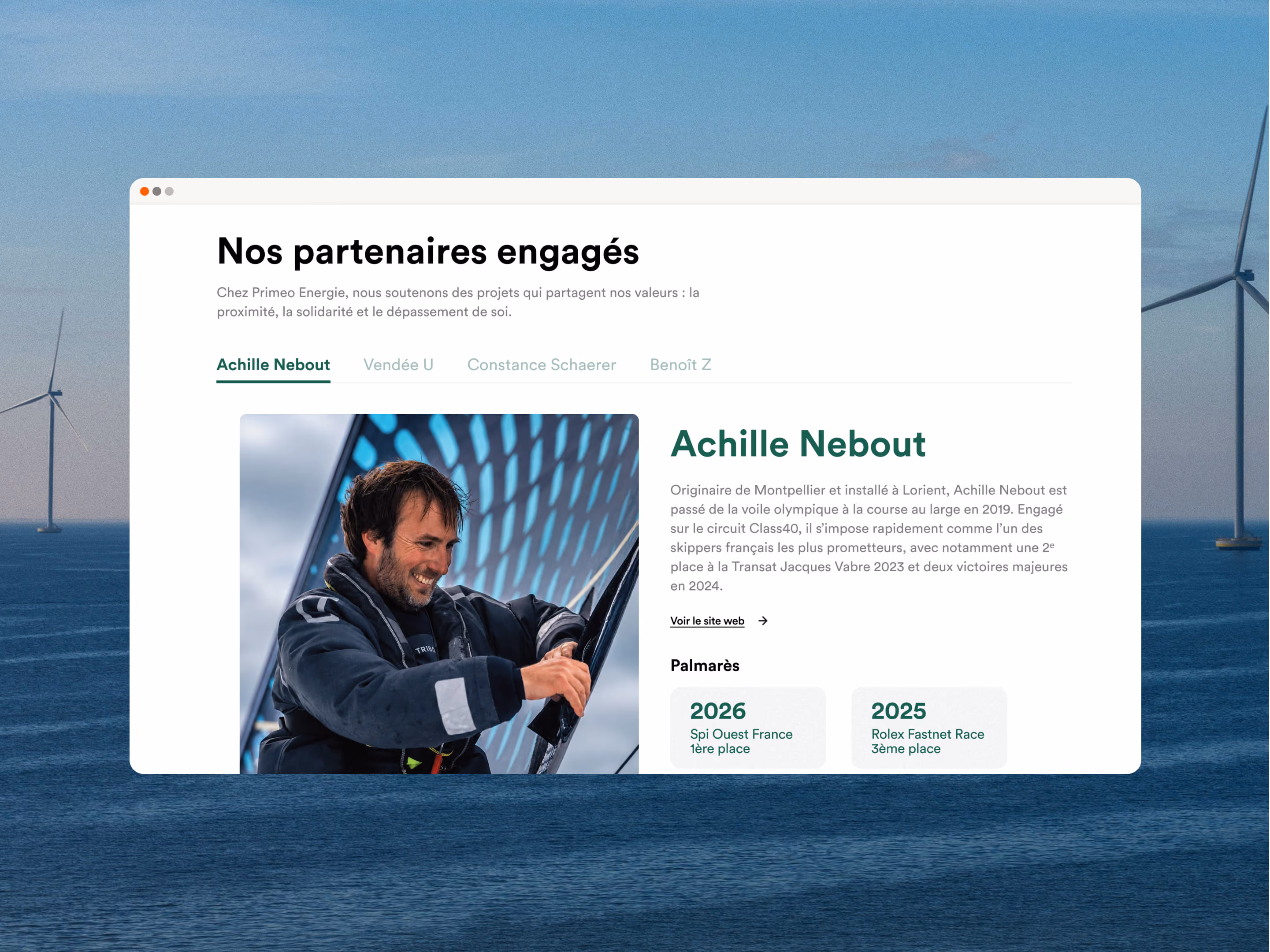 Extrait site internet Primeo Energie