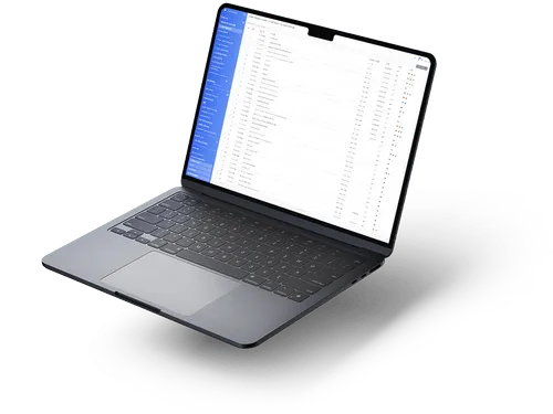 A screenshot of TrialView's bundling functionality on a laptop screen
