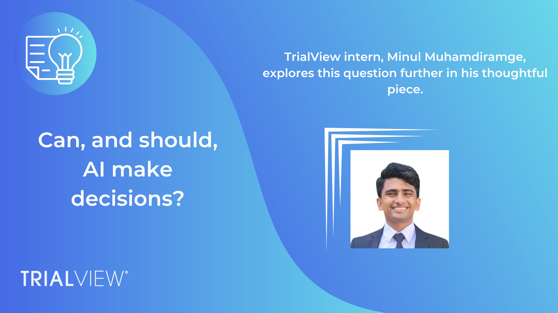 Can (& Should) AI Make Decisions?