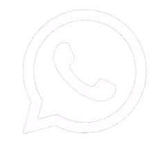 White WhatsApp chat bubble icon with a phone handset inside on black background.