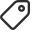 Black price tag icon with a white dollar sign inside.