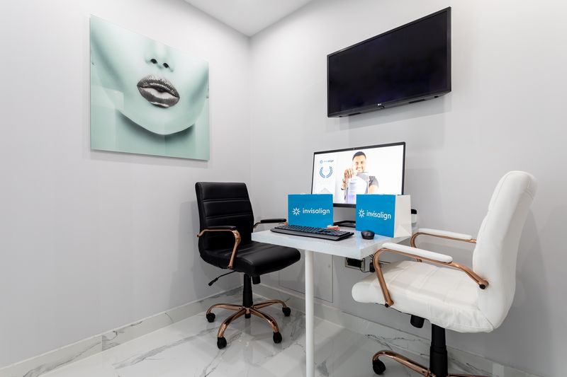 A Love Teeth consultation room set up for an Invisalign consultation
