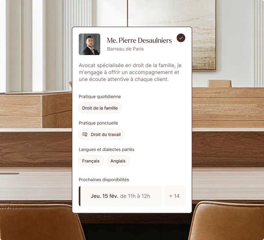présentation de la recherche d'avocat sur la plateforme avocat Causélis
