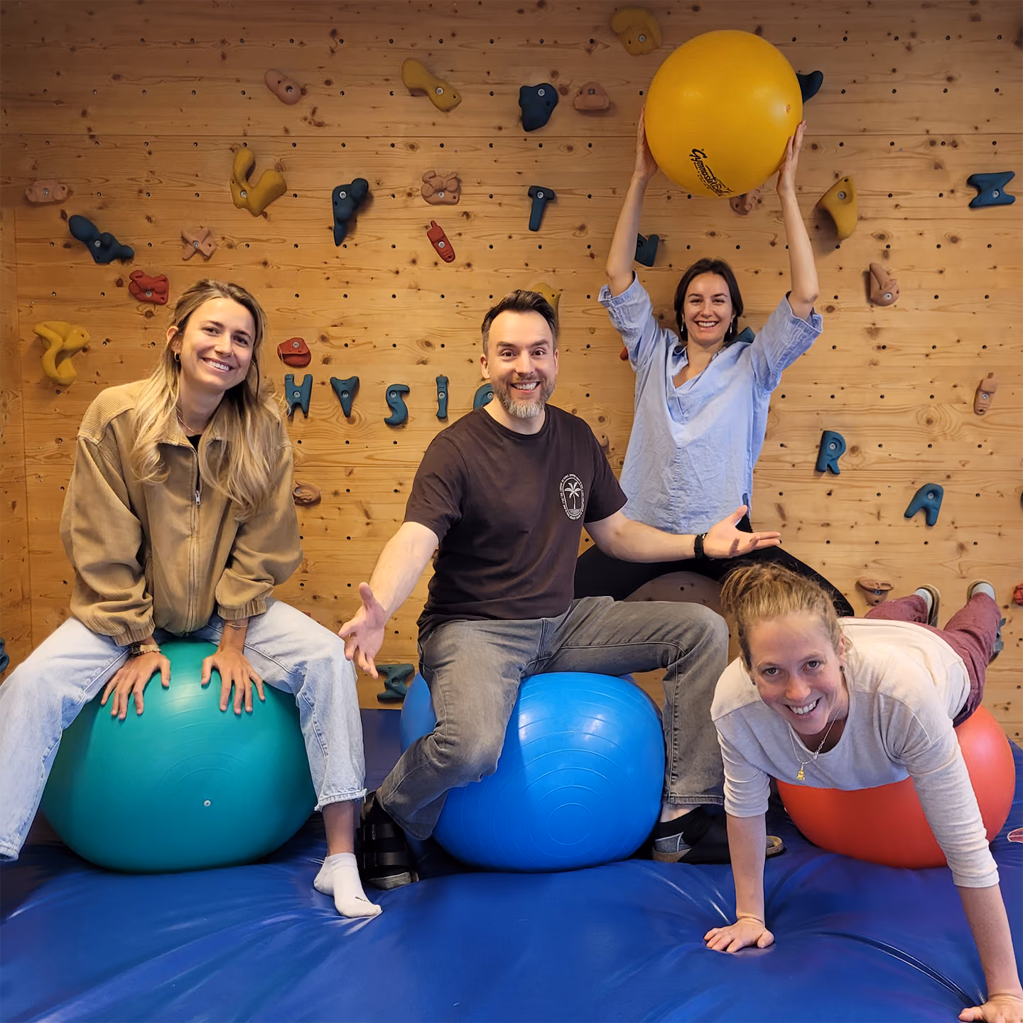 Teamfoto der Kinderphysio