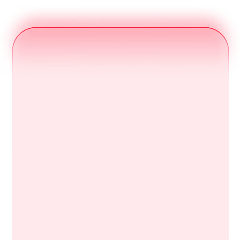 Red rounded rectangular shape with subtle linear gradient and outline.