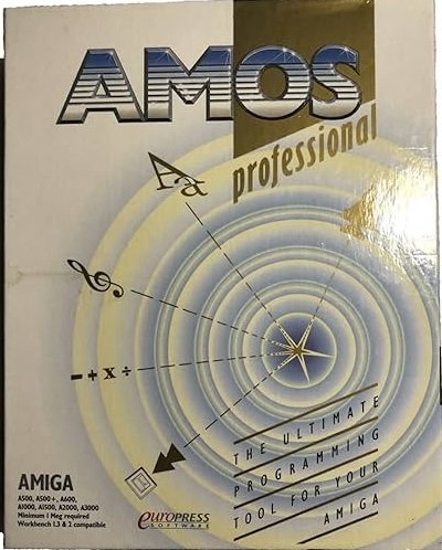 Classic beige Commodore Amiga 500 computer keyboard with function keys, arrow keys, and numeric keypad.