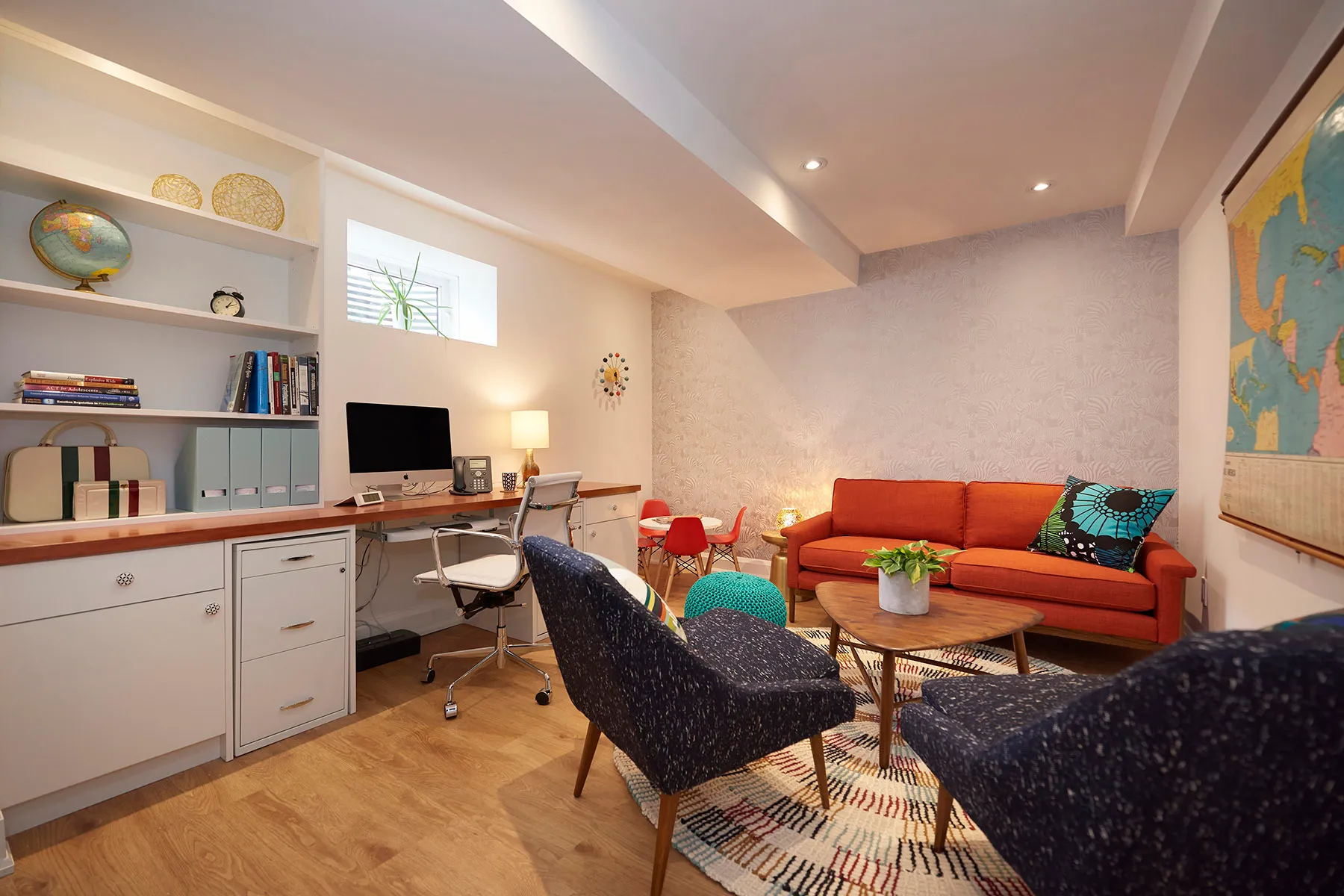 image of a family looking at insurance policy