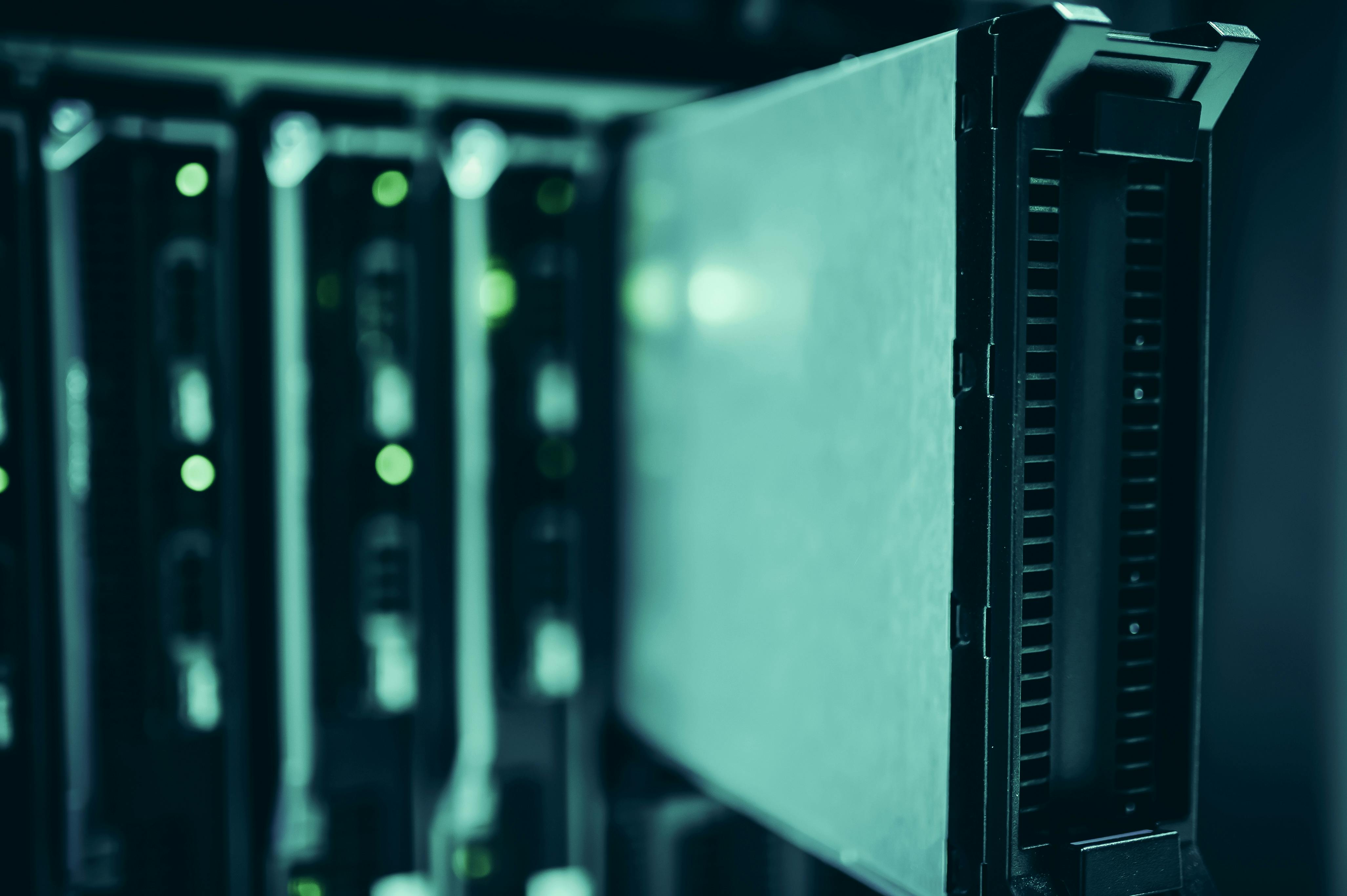 Secure server infrastructure representing HIPAA-compliant cloud hosting in a correctional network environment