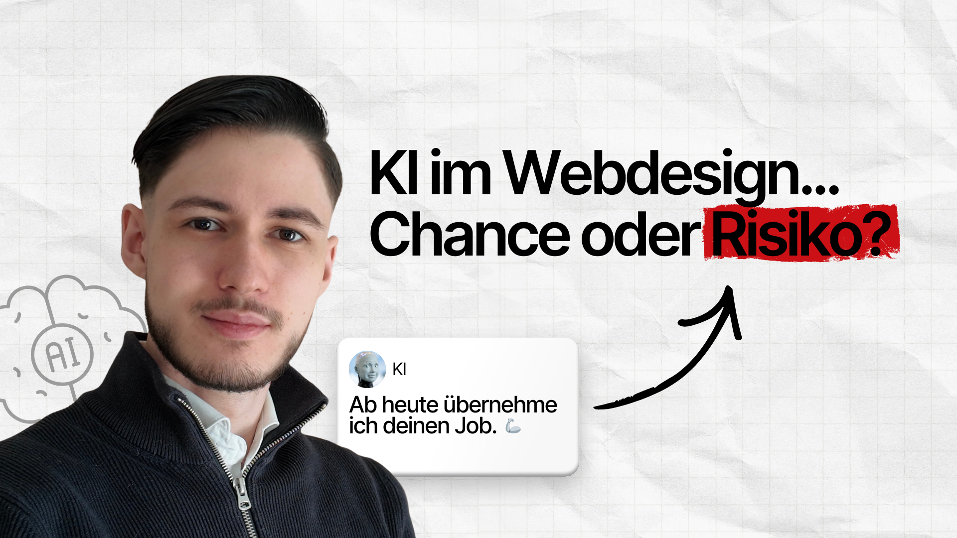 KI im Webdesign Blog Thumbnail