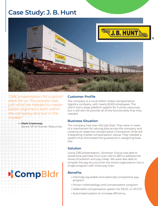 J.B. Hunt compensation management case study