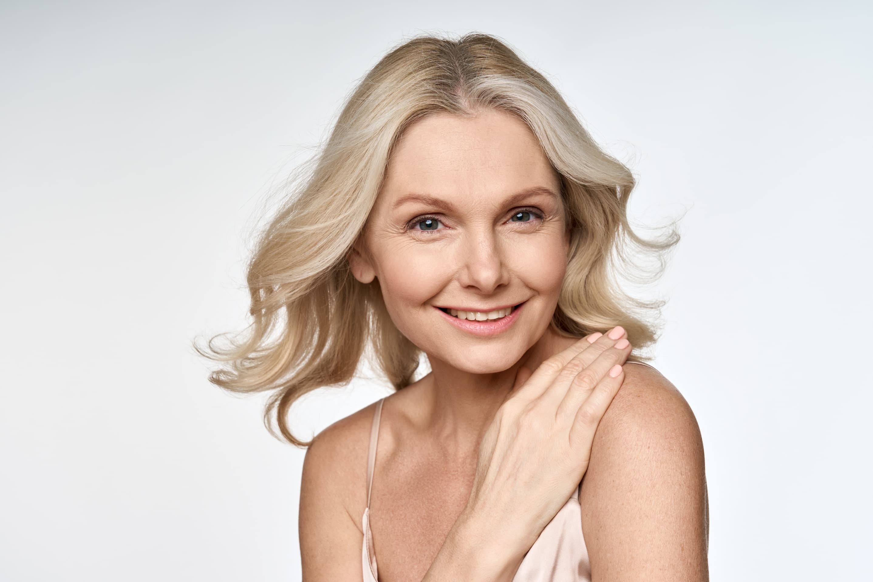 Happy lady after treatment