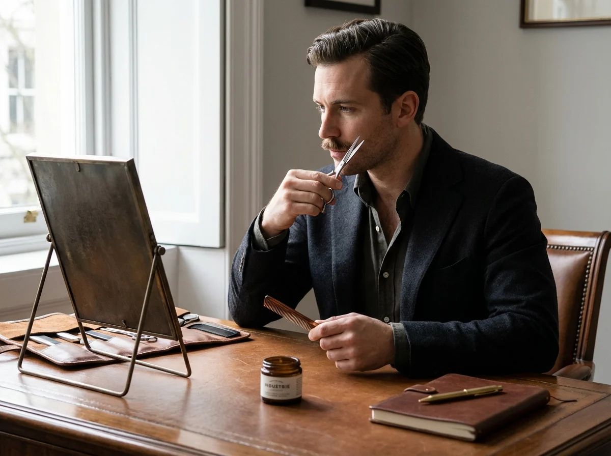 Taille moustache Lyon : tracer et entretenir comme un pro - INDUSTRIE Barbershop