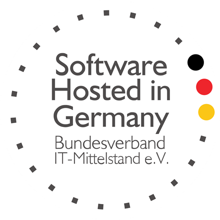 Siegel Software Hosted in Germany des Bundesverbands IT-Mittelstand