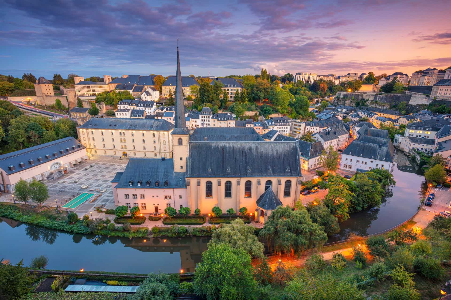 High-end urban landscape in Luxembourg reflecting the premium quality of life and elite professional services for international wealth management.
