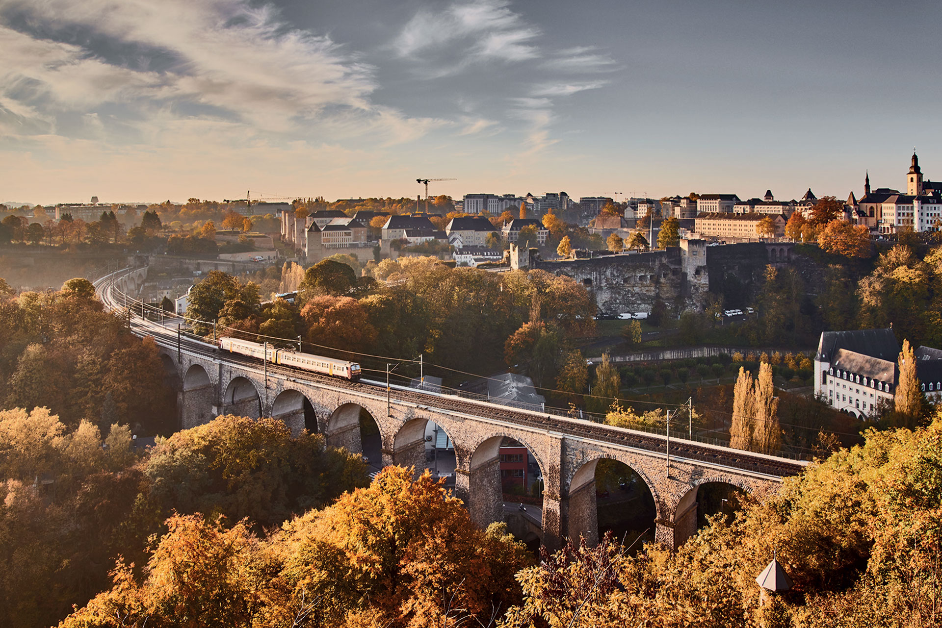 Scenic cityscape of a Luxembourg business district representing its strategic European location and sophisticated regulatory framework.
